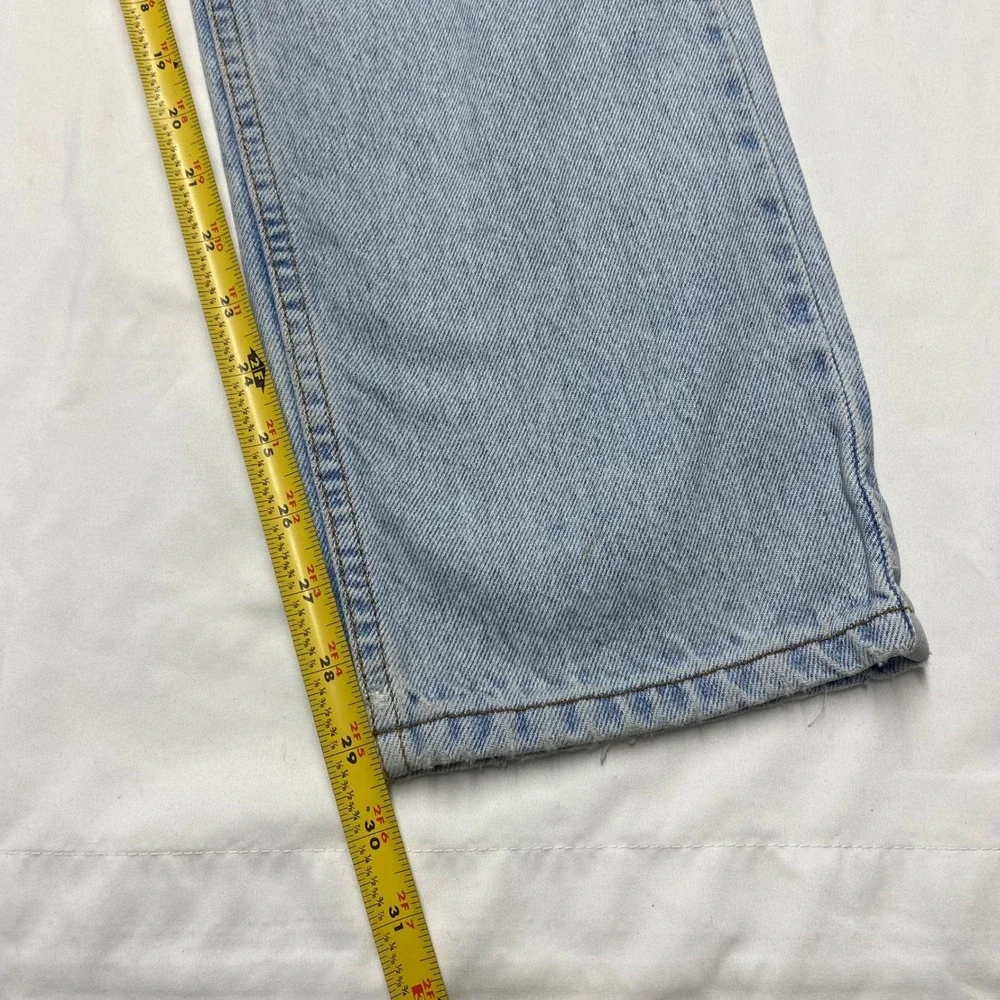 Vintage Levis 505 Orange Tab Jeans Mens 34x30 Light Wash Straight Leg 1996 90s